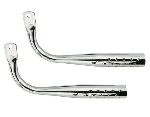 Muffler W/Holes Chrome. 1