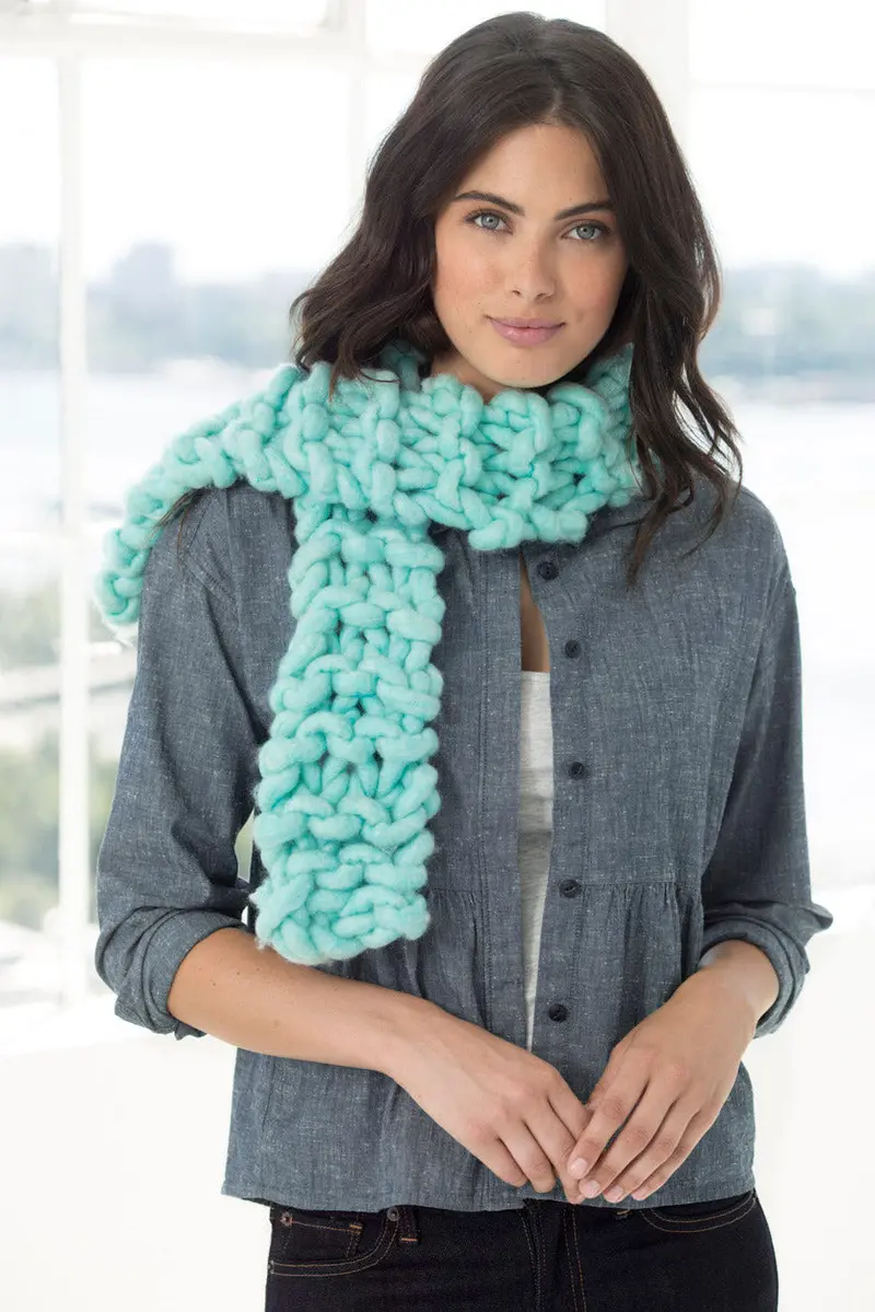 Neck's Best Thing Knit Scarf - Blue 1
