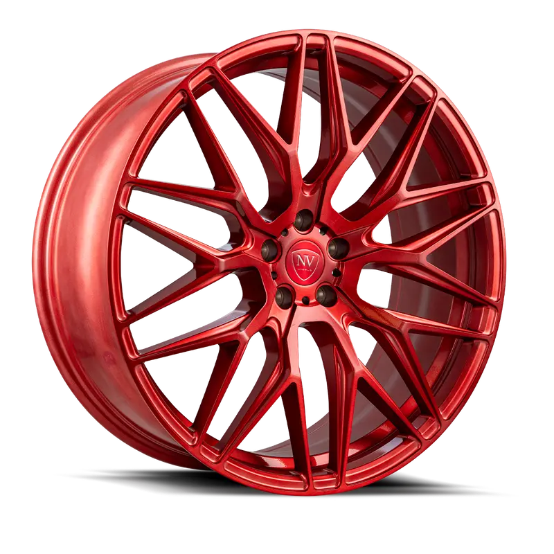 Nv Wheels Nv1 Brushed Red 1
