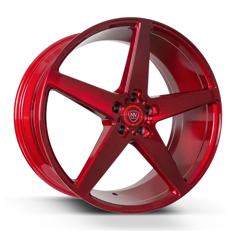 Nv Wheels Nvv Brushed Red 1