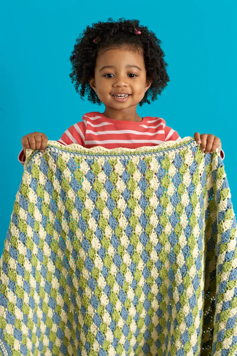 Ocean Waves Baby Afghan Pattern (Crochet) 1