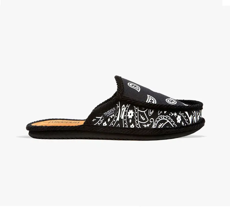 Open Back Paisley Bandana Shoe 1