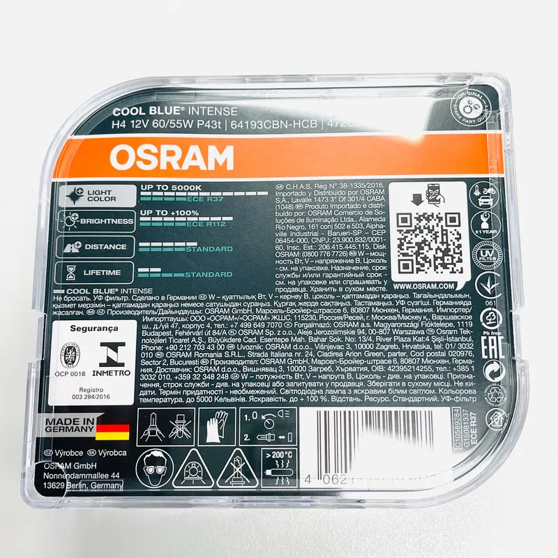 Osram Cool Blue Intense 5000K Bulbs Next Gen H4 2