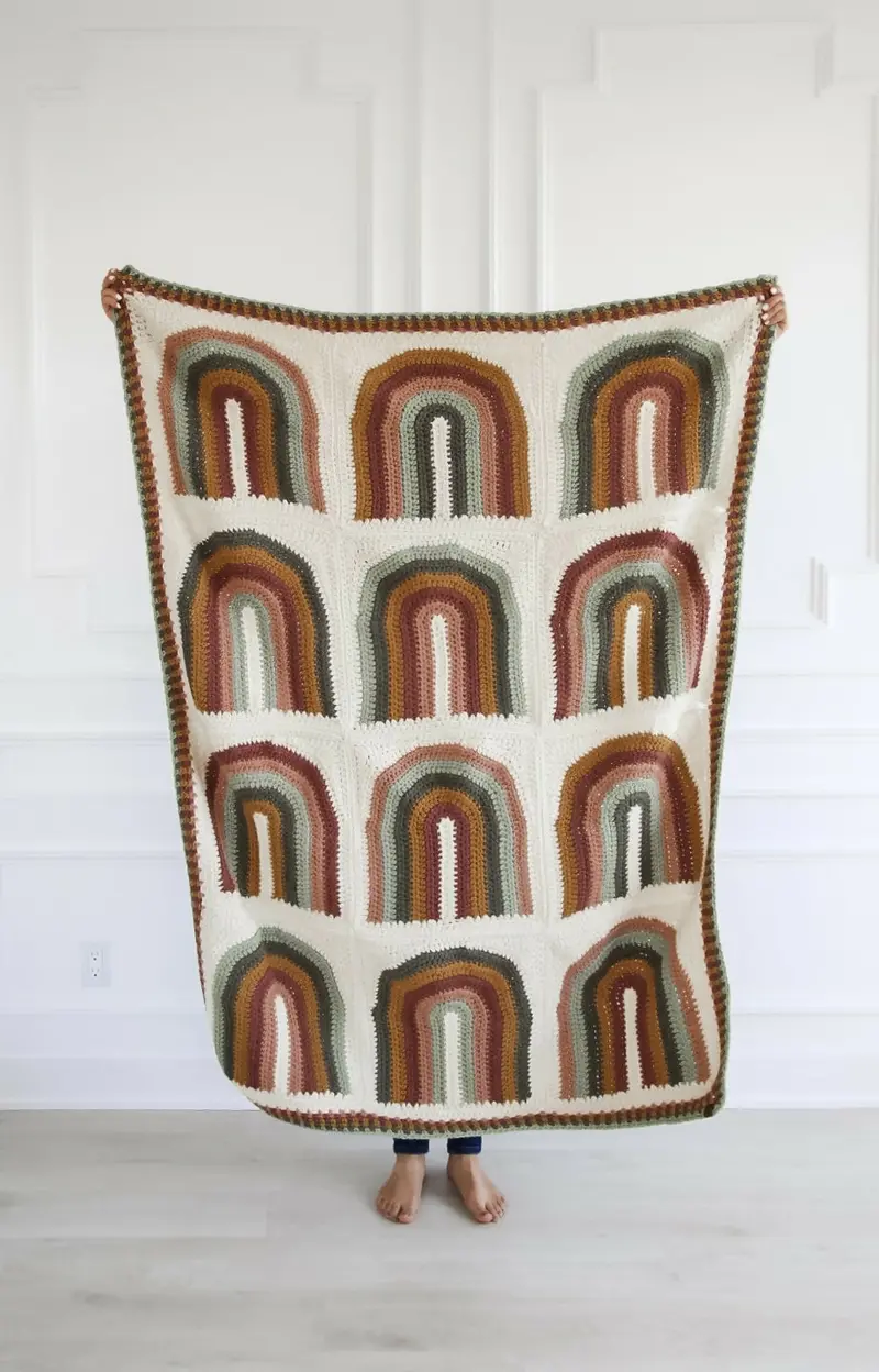 Over The Rainbow Blanket (Crochet) 1