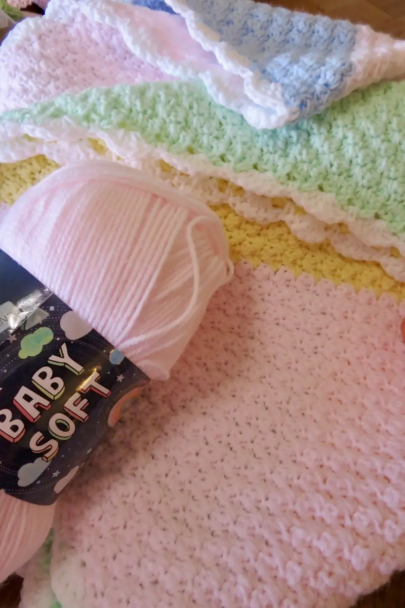 Pastel Parade Baby Soft Blanket (Crochet) 2