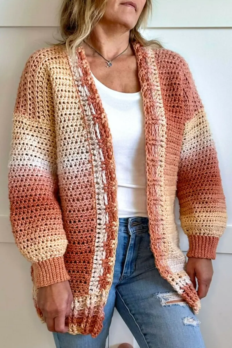 Patchwork Cardi (Crochet) 1