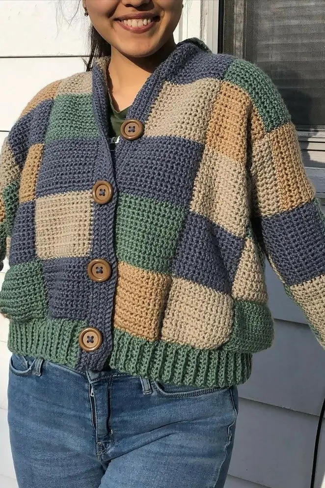 Patchwork Patty Cardigan (Crochet) 1