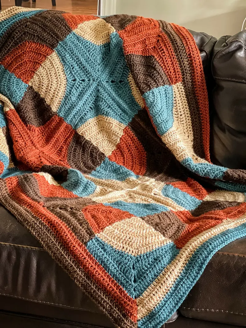 Patchwork Revelry Blanket (Crochet) 2