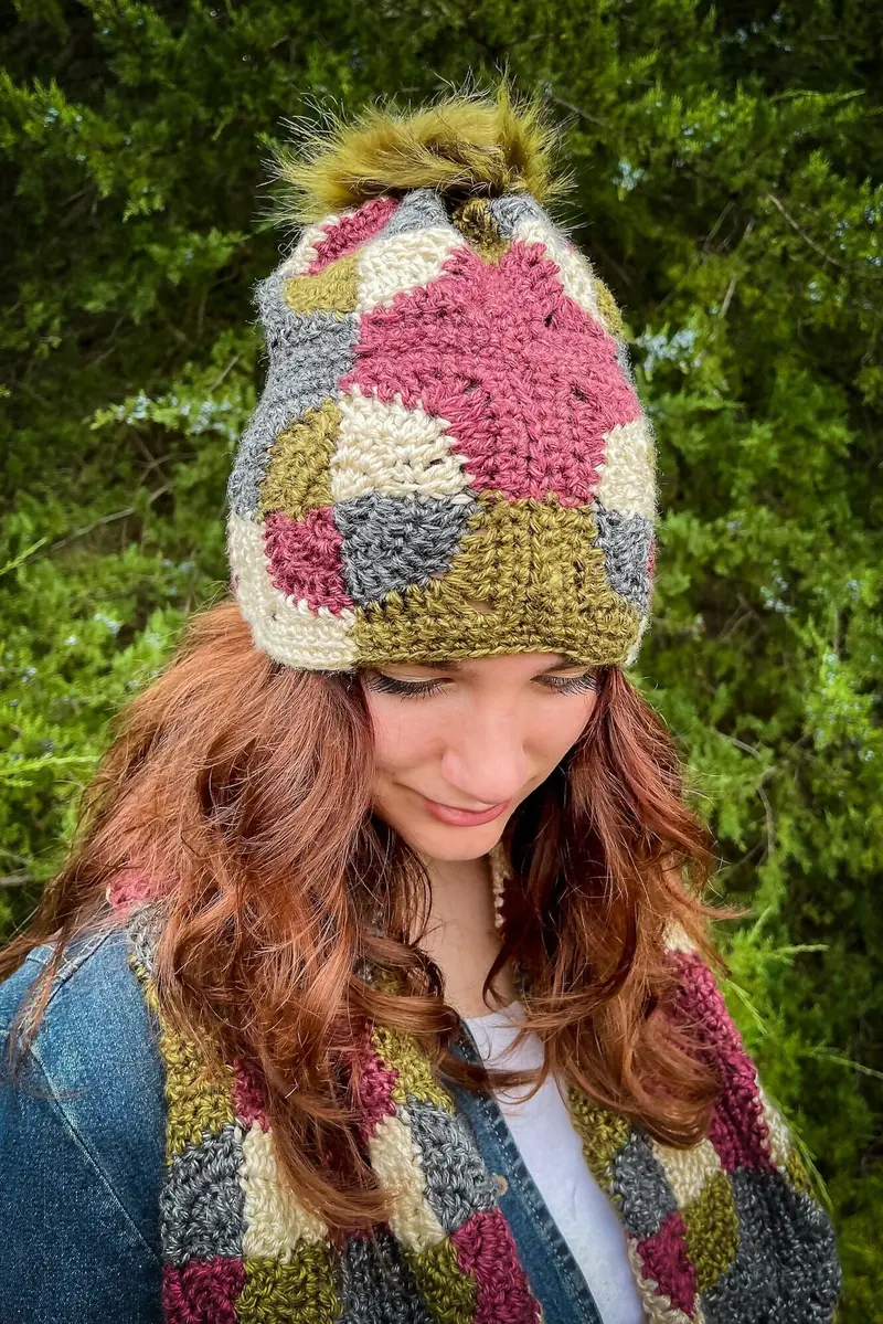 Patchwork Revelry Hat (Crochet) 1