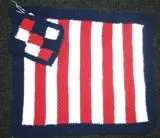 Patriotic Placemats And Coasters Pattern (Knit) 2