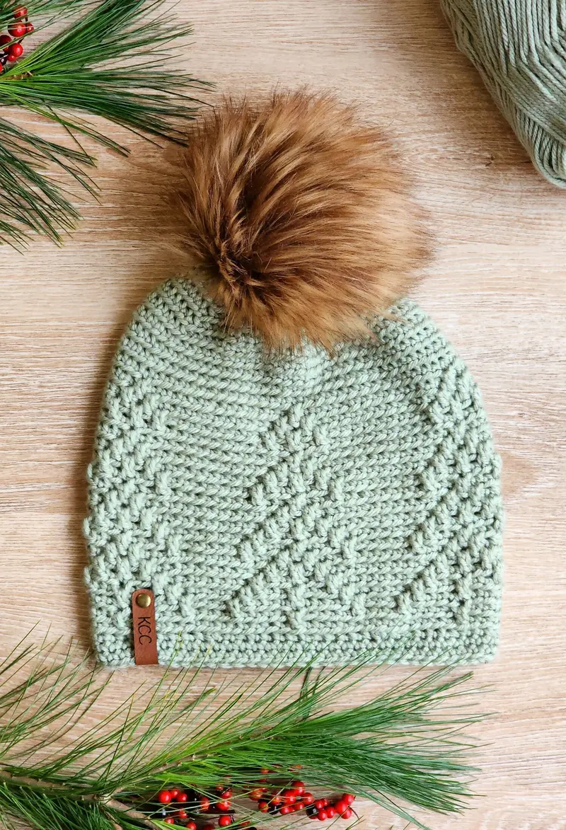 Pine Woods Beanie (Crochet) 2