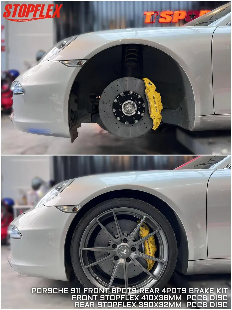 Porsche Gt3 6 Pot X Stopflex Carbon Ceramic Discs Front & Rear Brake Kit For Porsche 991 992 911 Carrera C2s C4s Gts 1