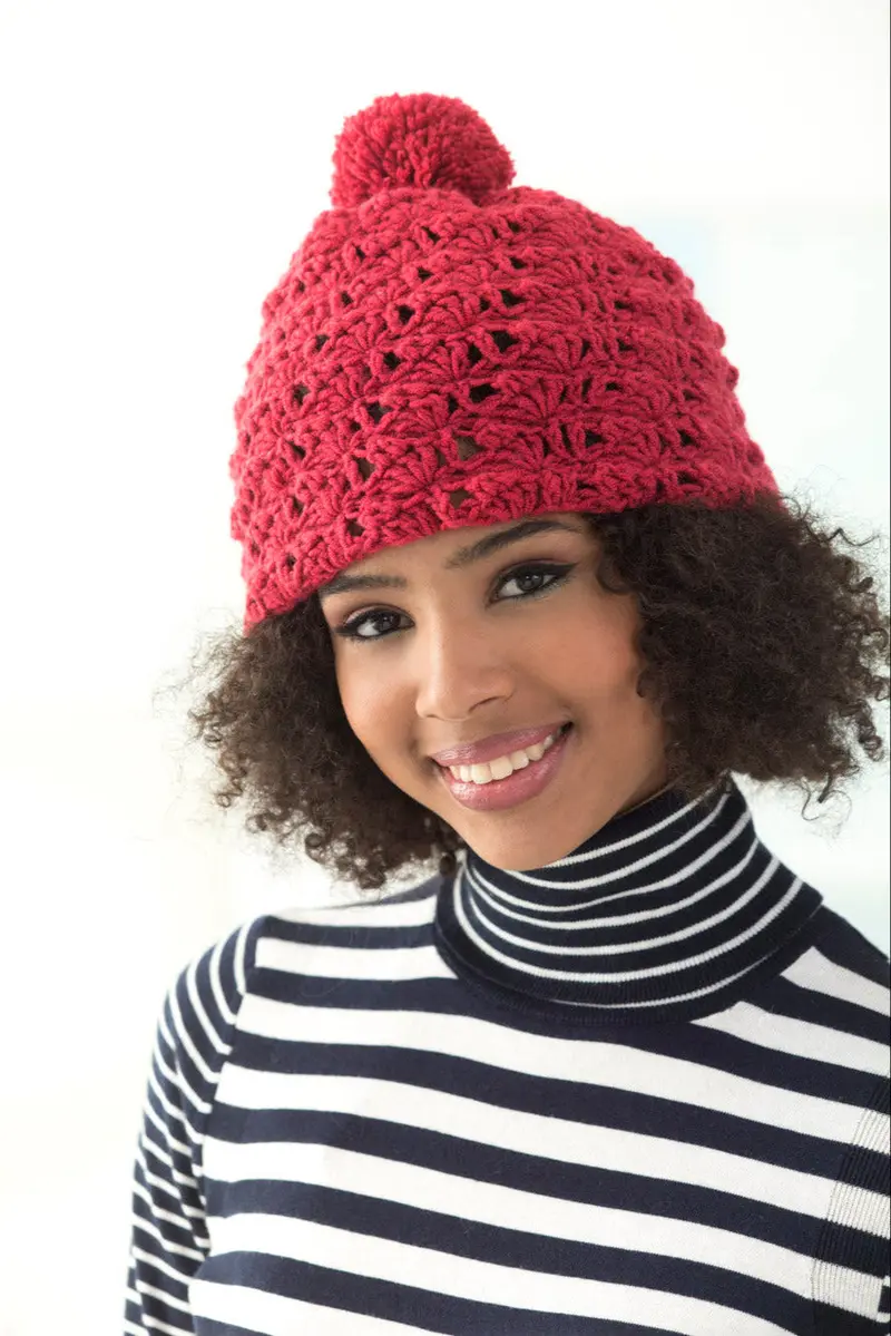 Port Chester Pom-Pom Hat (Crochet) 1