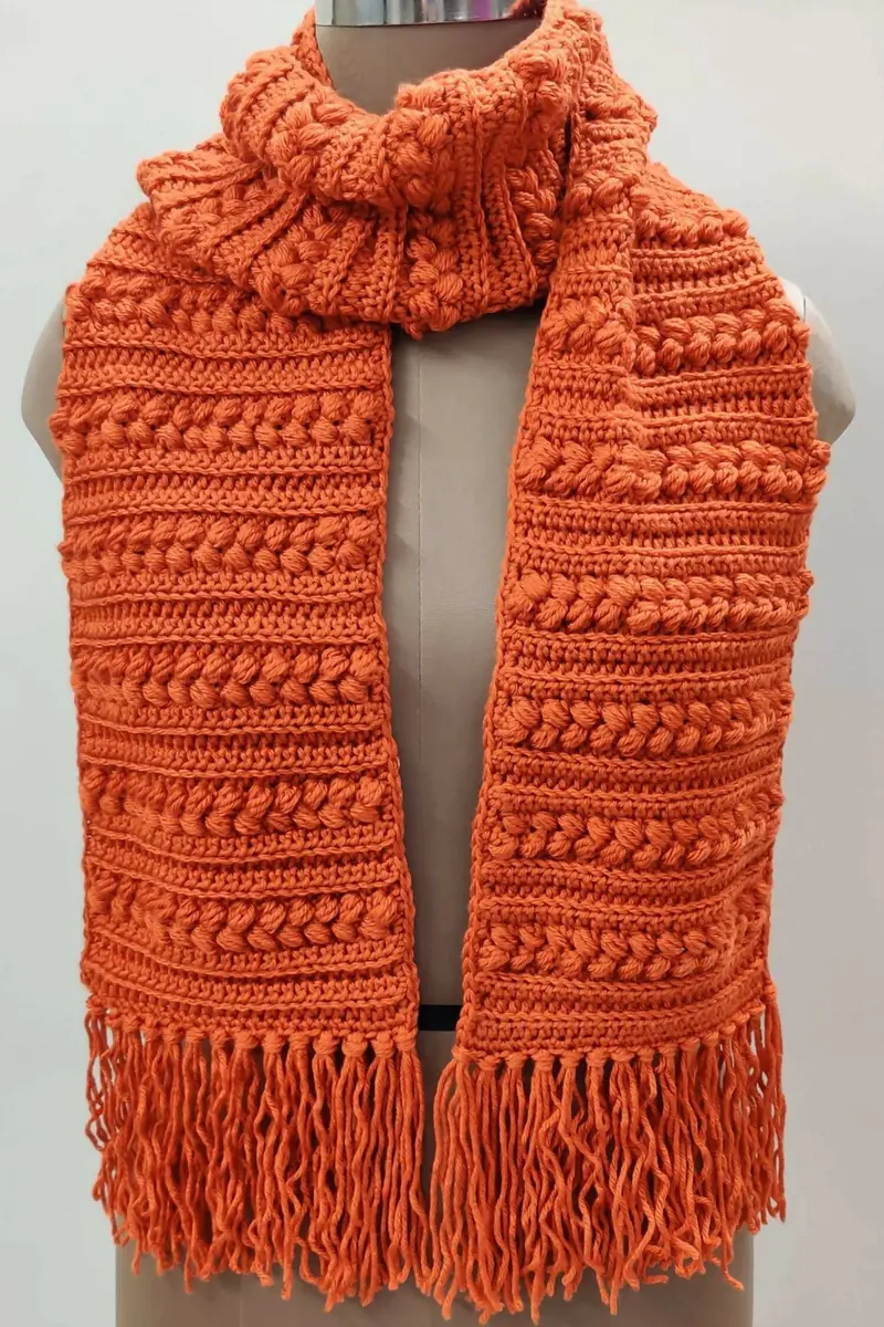 Puff Love Scarf (Crochet) 1