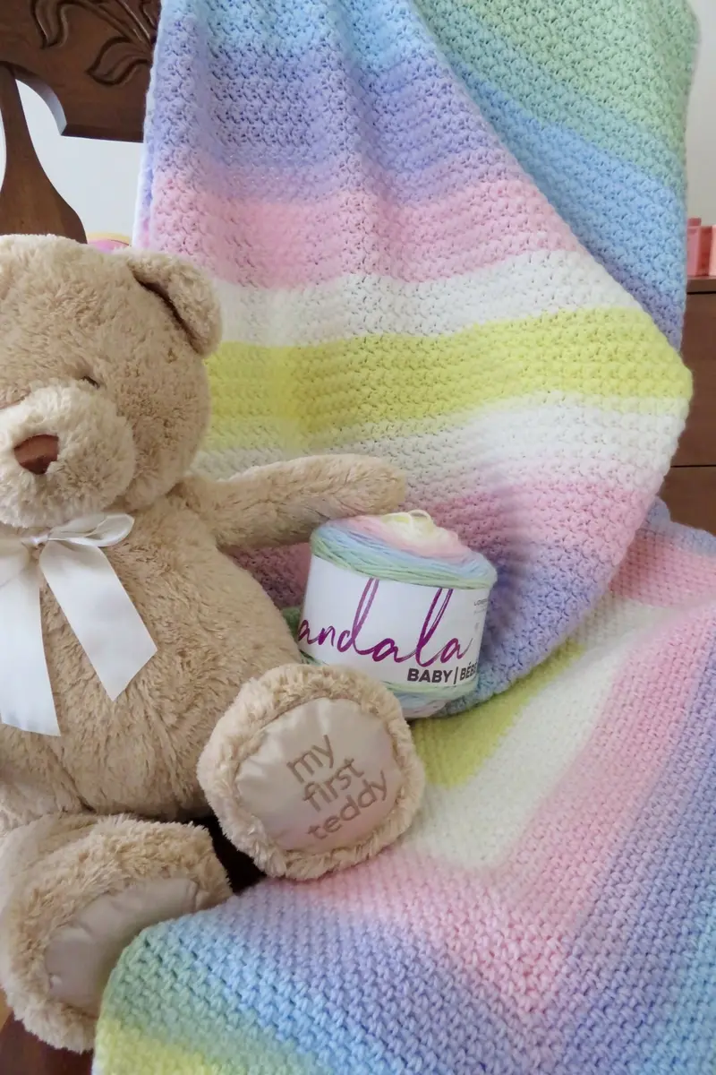Radiant Pastels Baby Blankets: A Two-Pattern Bundle (Crochet) 1