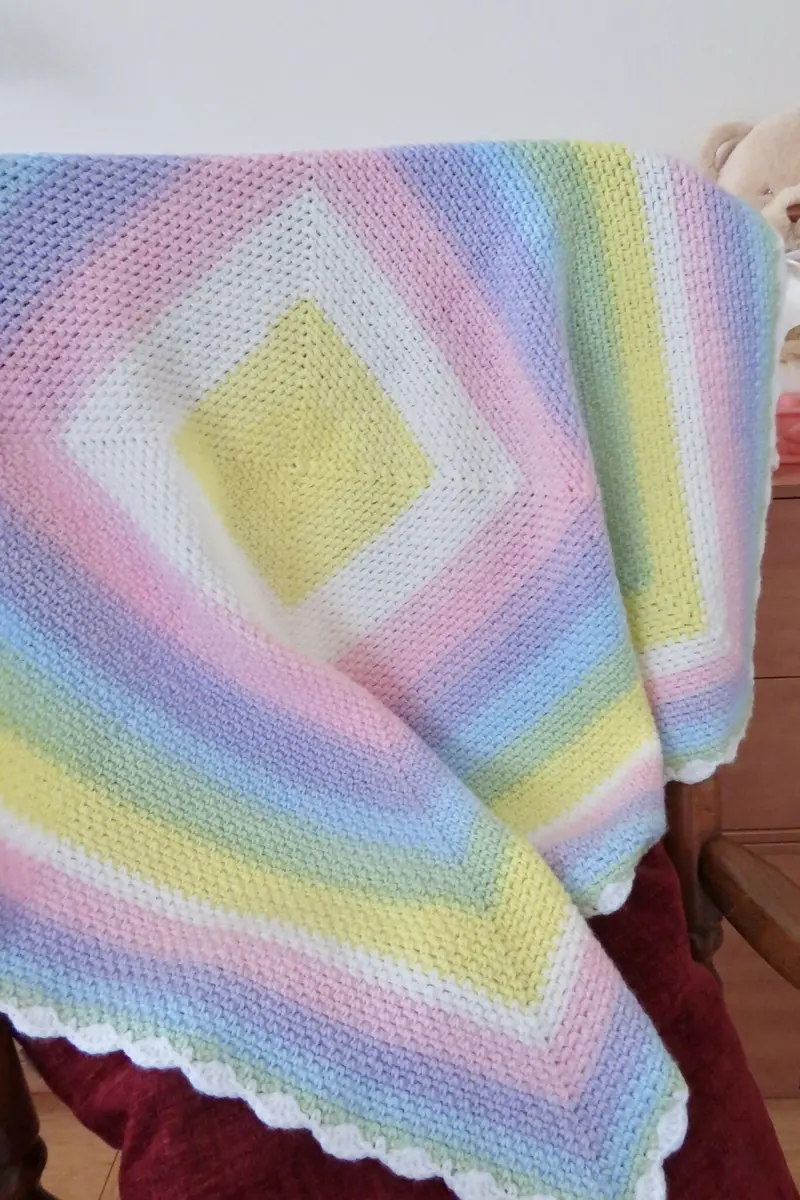 Radiant Pastels Baby Blankets: A Two-Pattern Bundle (Crochet) 2