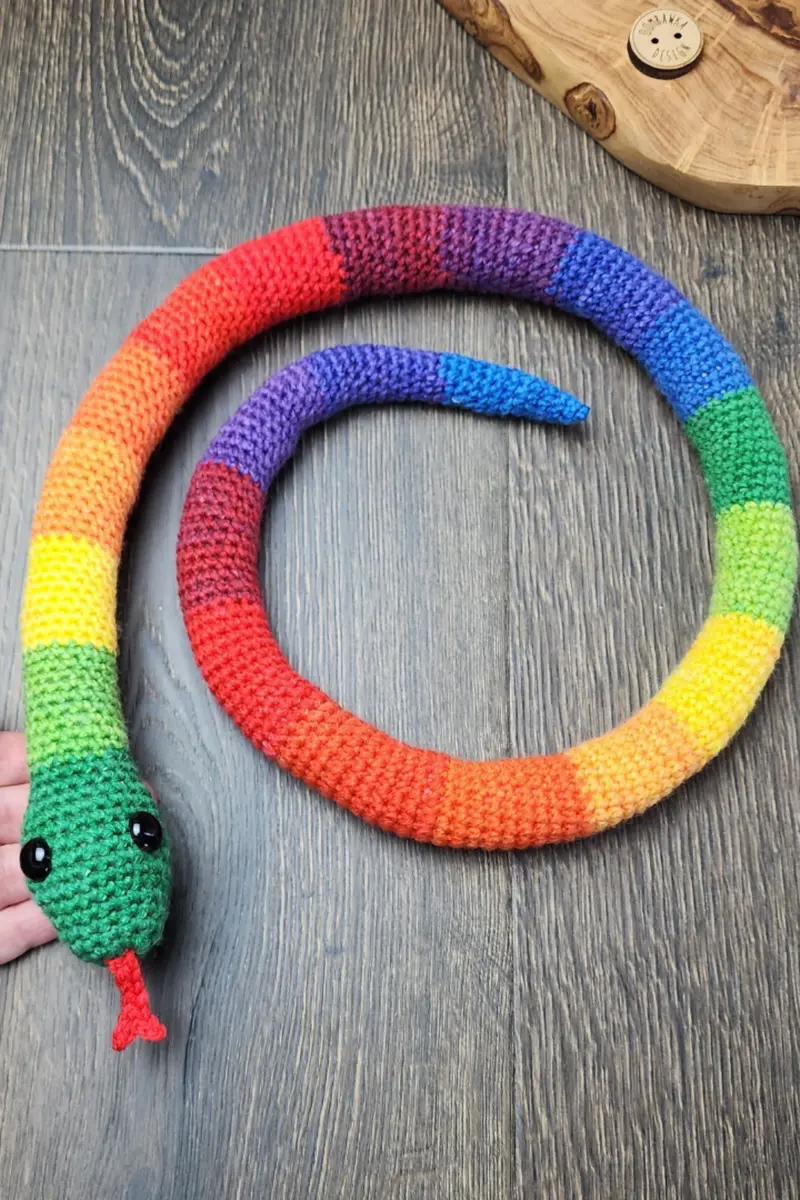 Rainbow Snake (Crochet) 1