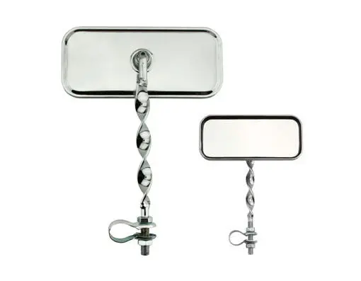 Rectangle Flat Twisted Mirrorall Chrome. 1