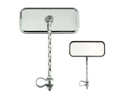 Rectangle Twisted Mirror All Chrome. 1