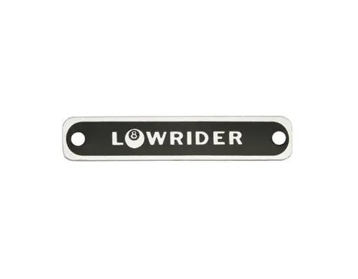 Rectangular Lowrider Name Plate. 1