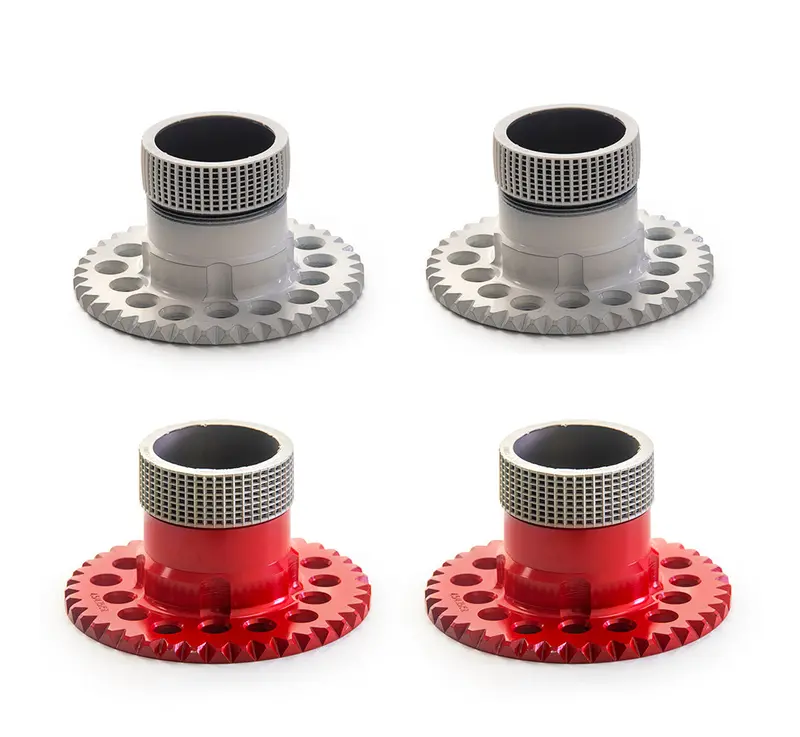 Red & White Hub Adapters - Set Of 4 1