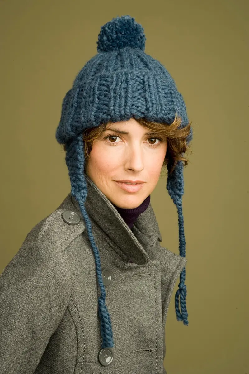Ribbed Earflap Hat Pattern (Knit) 1