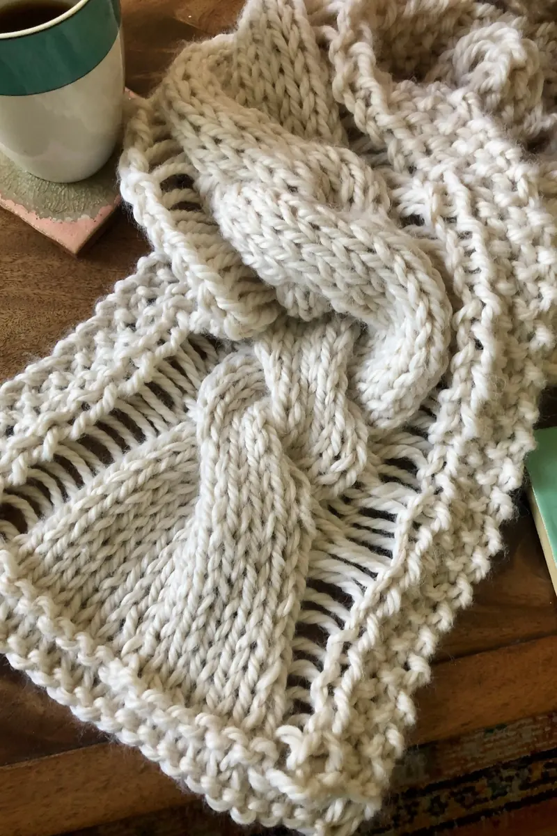 Ripley Cable Scarf (Knit) 2