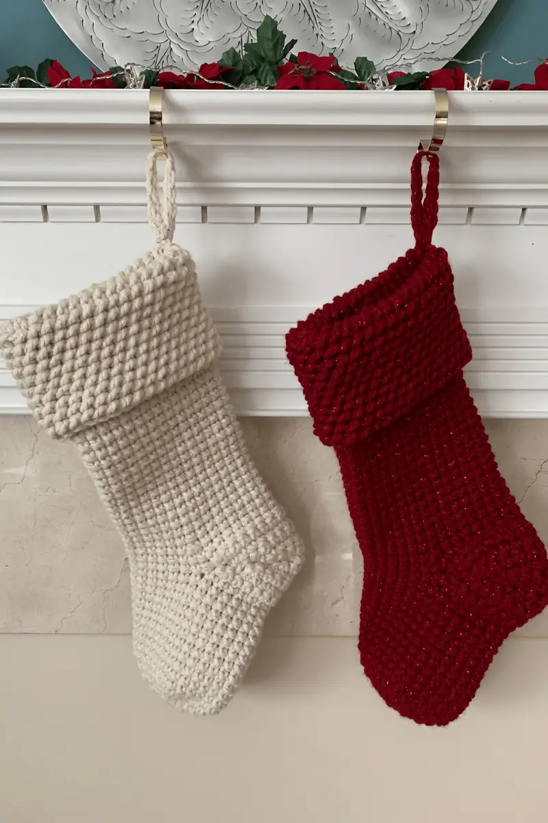 Rustic Wonderland Stocking (Crochet) 1