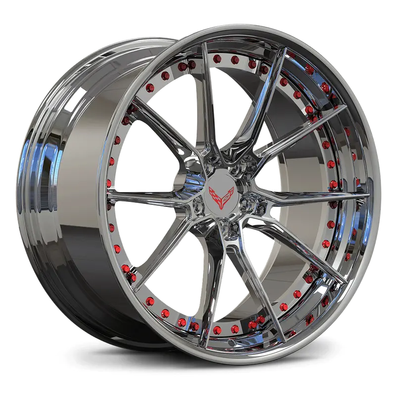 Rv-Db082: Custom 2 Piece Forged Chrome Wheels 1