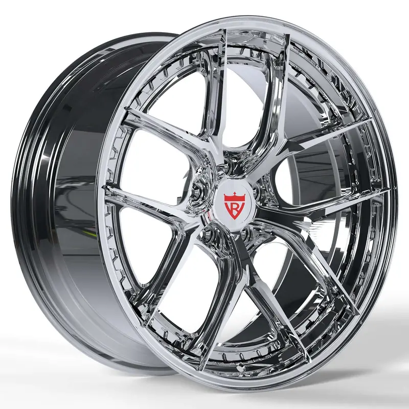 Rv-Db179: Custom 2 Piece Forged Chrome Wheels 1