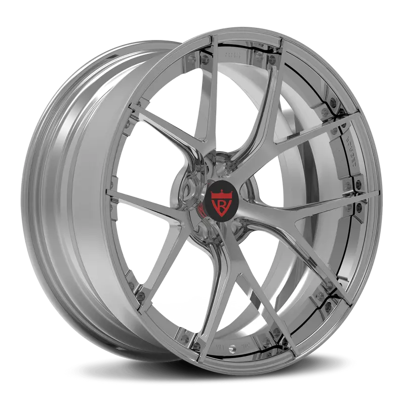 Rv-Db189: Custom 2 Piece Forged Chrome Wheels 1
