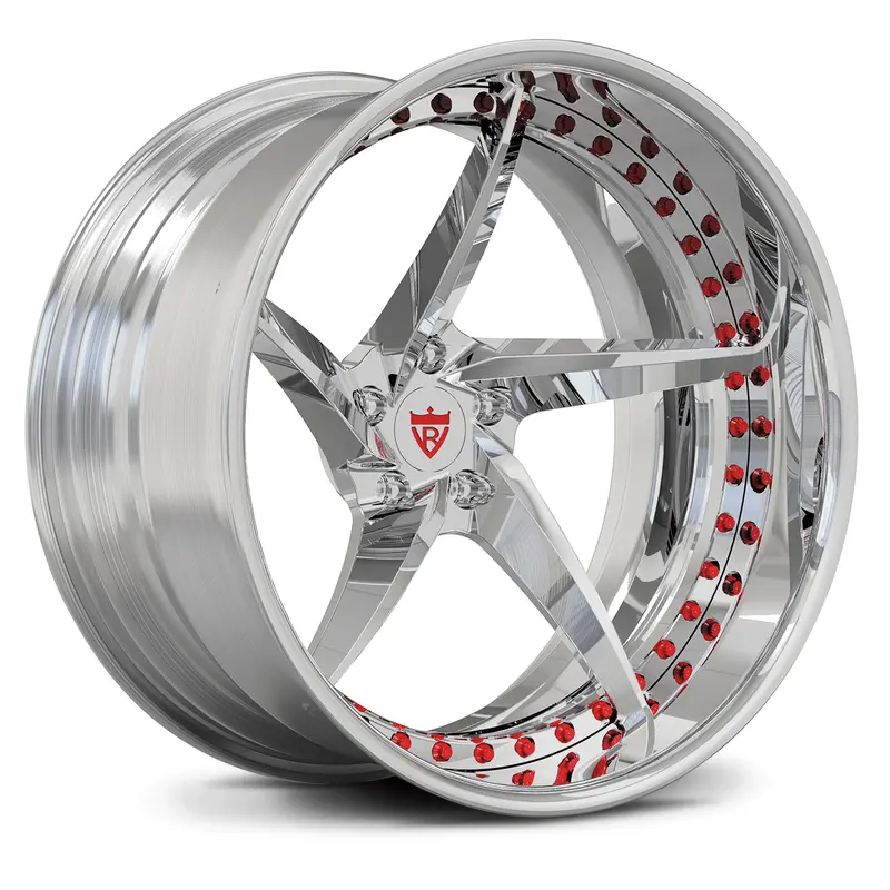 Rv-Dc35 : Custom Forged 2-Piece 5 Spoke Deep Dish Wheels 1