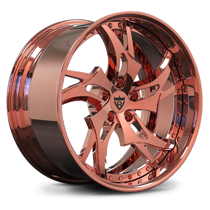 Rv-Dc39 : Custom Forged 2-Piece Rose Gold Wheels 1
