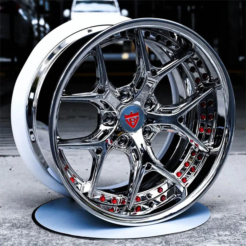 Rv-Dr08d: Custom Forged 2-Piece Chrome Wheels 2