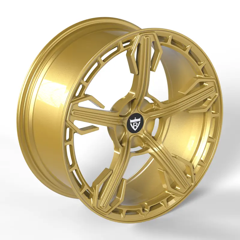 Rv-Ma62_2 Gold Rims: Custom Forged 1 Piece Wheels 2