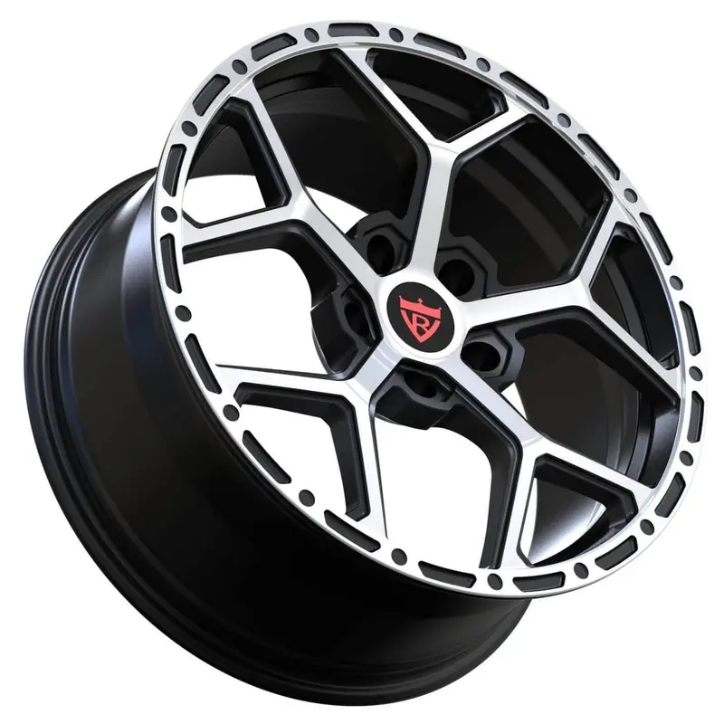 Rv-Mc172: Custom 1 Piece Forged Red Wheels 2