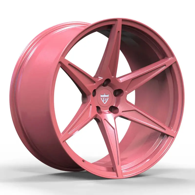 Rv-Mc19: Custom Forged 1-Piece Concave Pink Wheels 1