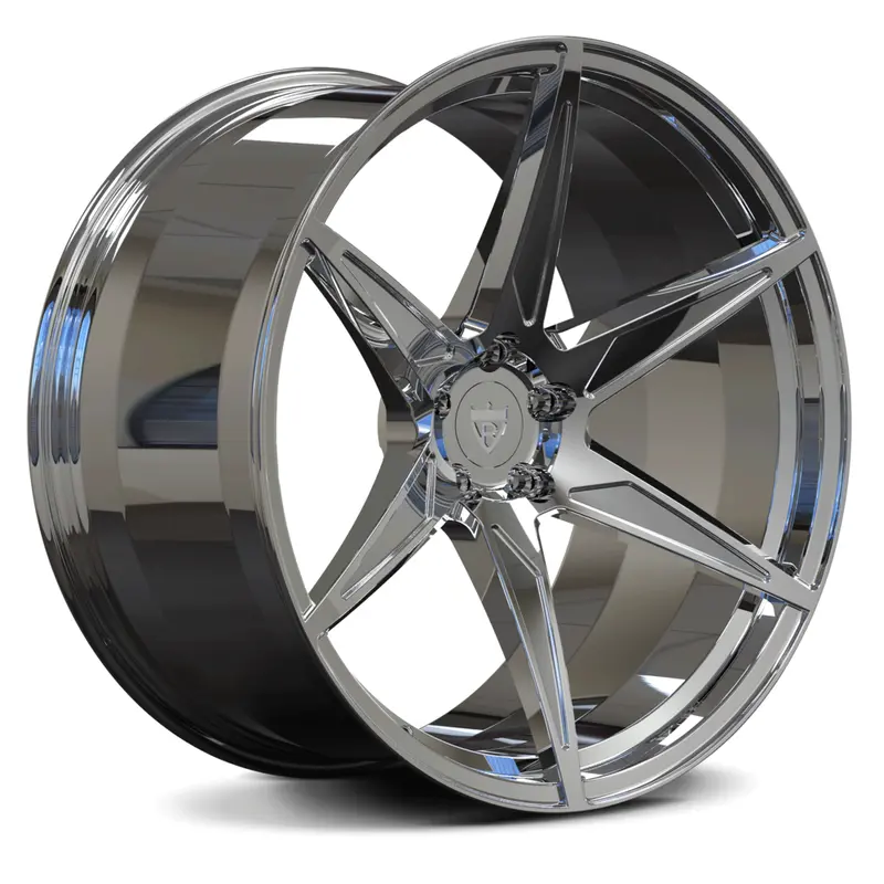 Rv-Mc19: Custom Purple & Black Concave Monoblock Forged Wheels 2