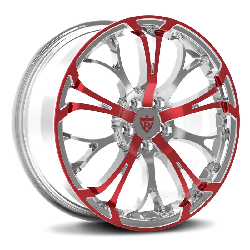 Rv-Mr09: Custom 1-Piece Fully Forge Red Wheels 1