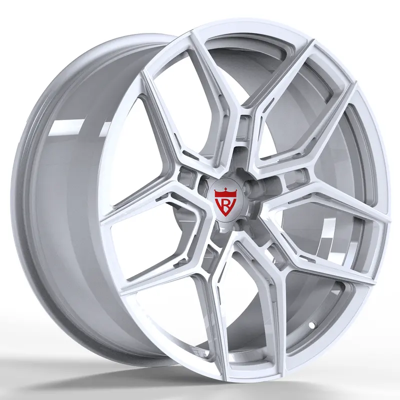 Rv-Mr616: Custom 1 Piece Forged White Wheels 2