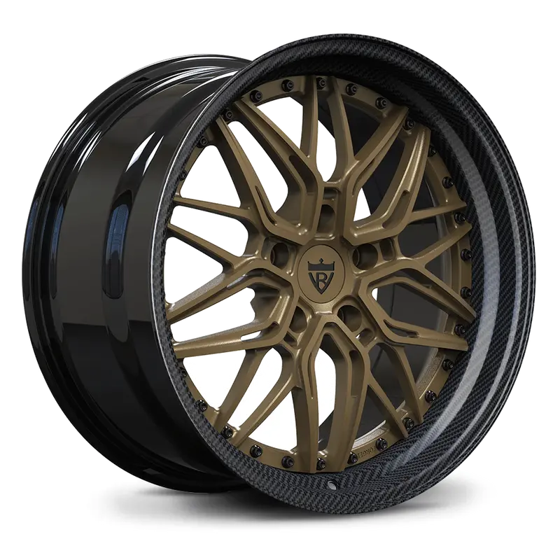 Rv-T081  : Custom Forged 2-Piece Step Lip Deep Dish Wheels 1