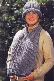 Seaman's Scarf And Vintage Look Hat (Crochet) 1