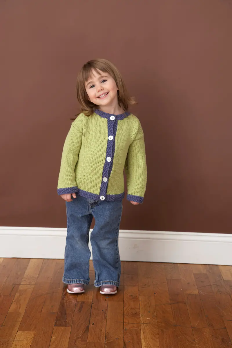 Seed Stitch Cardigan Pattern (Knit) 1