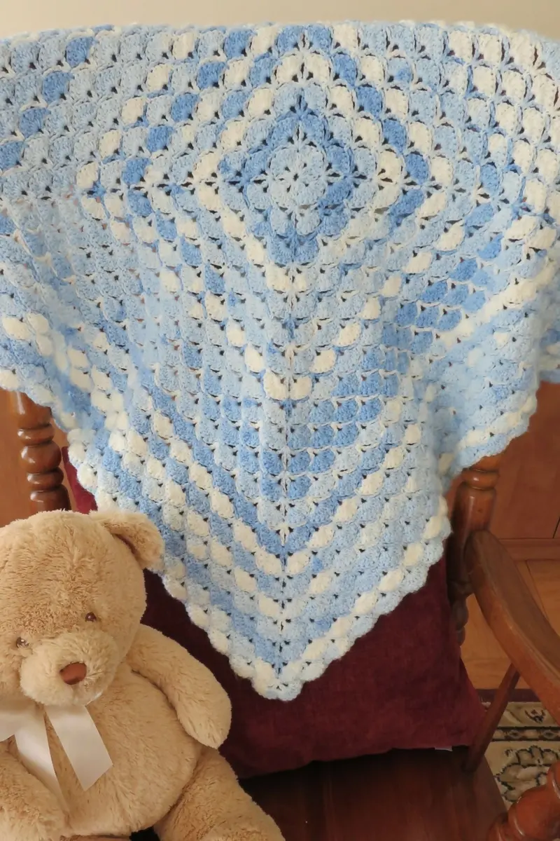 Shells And Cream Ice Cream Baby Blanket (Crochet) 1