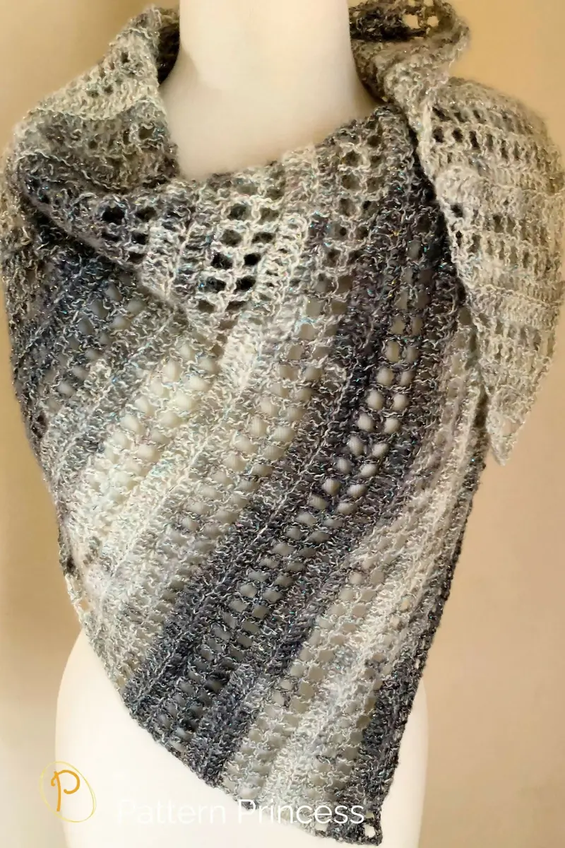 Silver Bells Crochet Shawl (Crochet) 2
