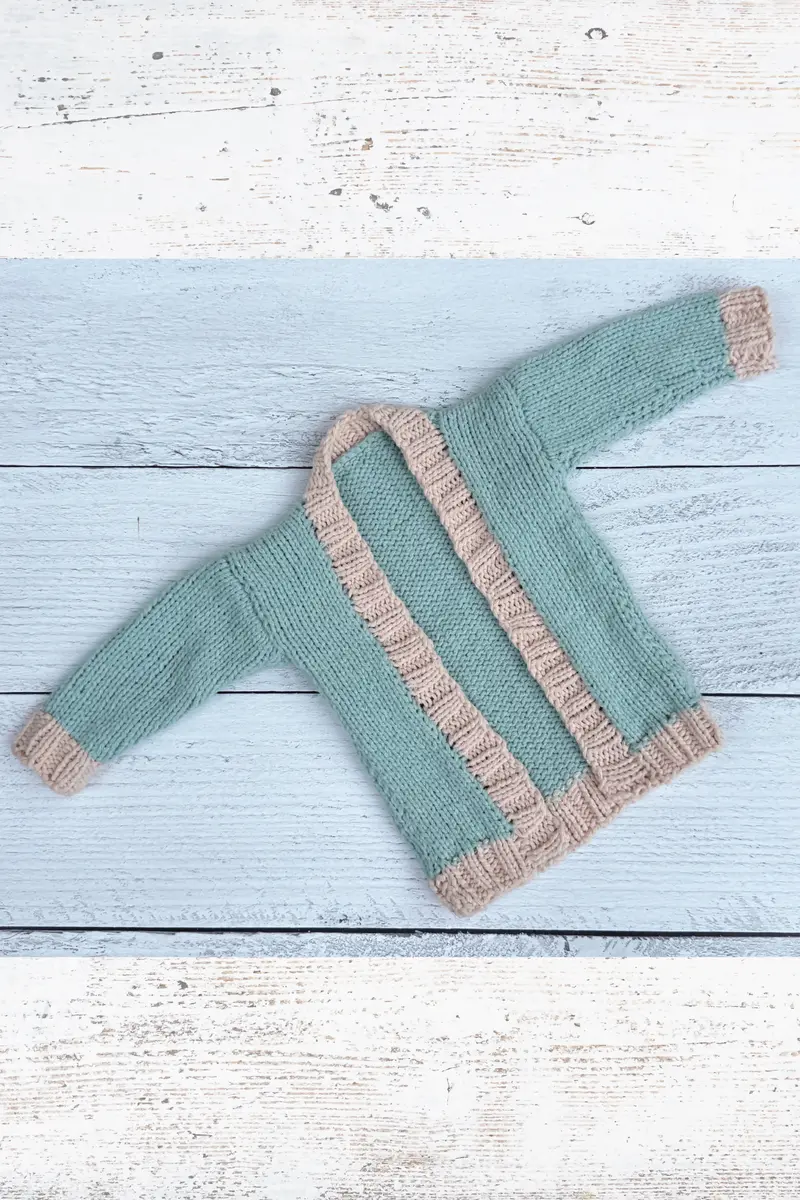 Simple Baby Cardigan (Knit) 1