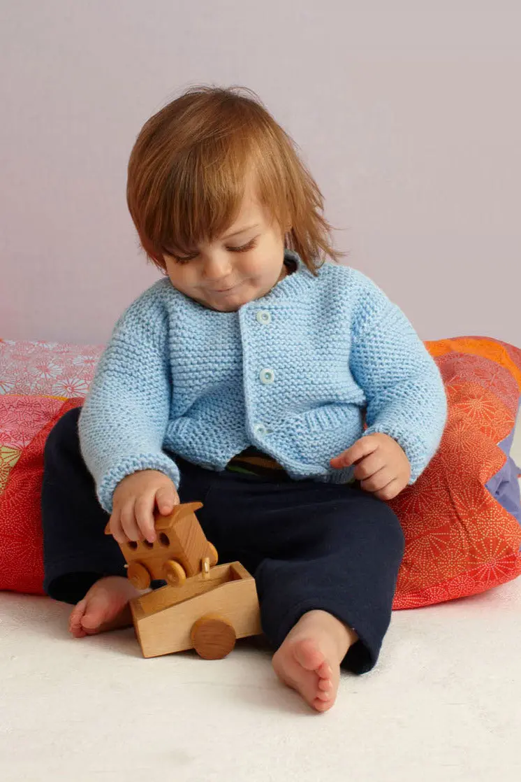 Simple Style Baby Cardigan And Hat Pattern (Knit) 1