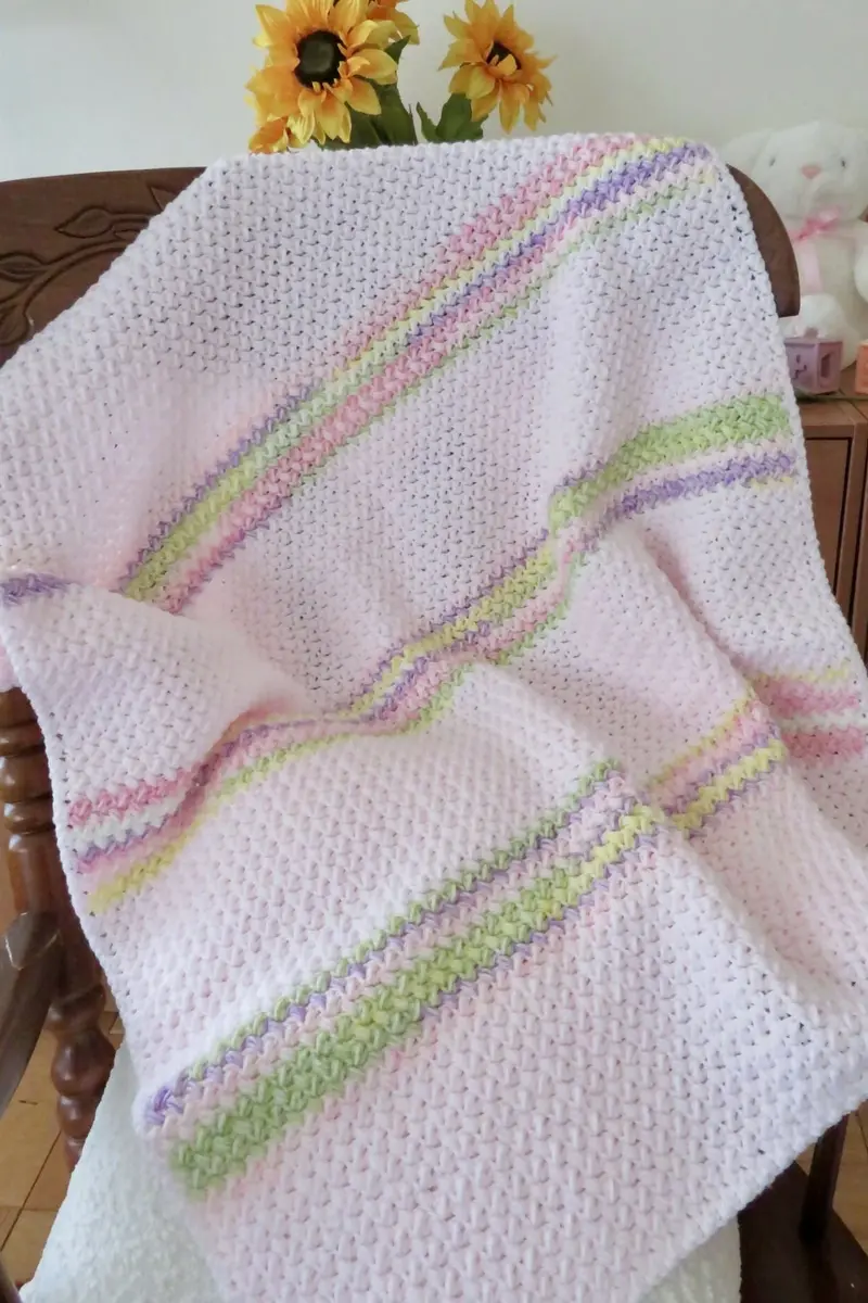 Soft & Cozy Baby Bean Blanket (Crochet) 1