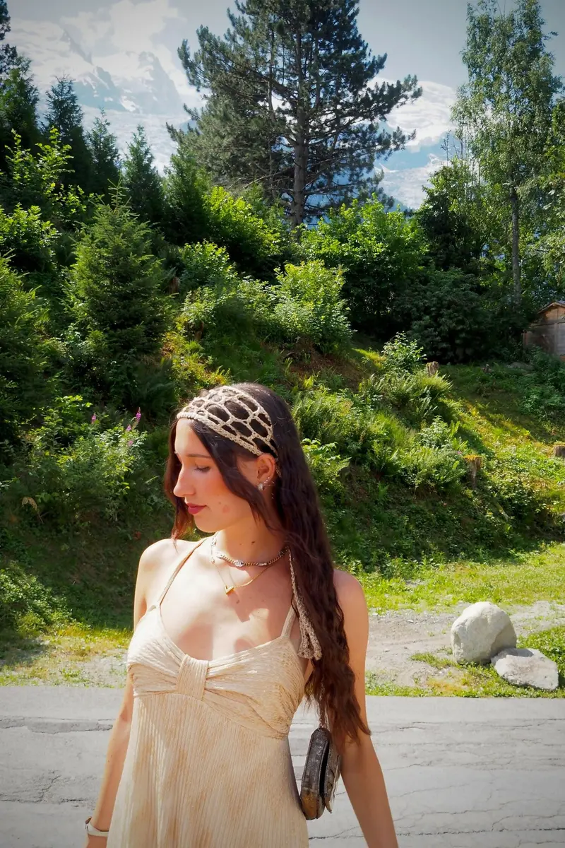 Spiderweb Headband/Twilly (Crochet) 1