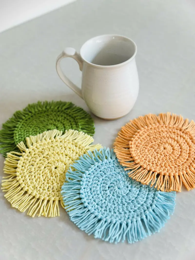 Spiral Mug Rug (Crochet) 2
